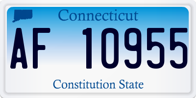 CT license plate AF10955