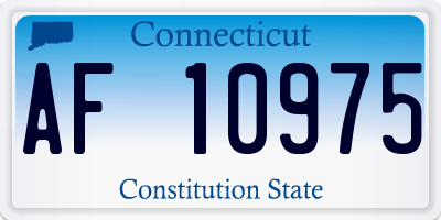 CT license plate AF10975