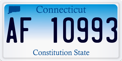 CT license plate AF10993
