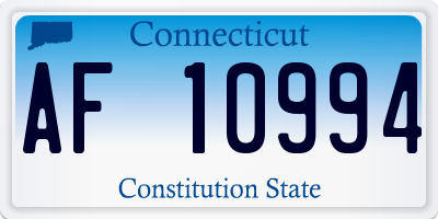 CT license plate AF10994