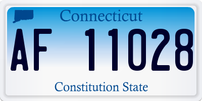 CT license plate AF11028
