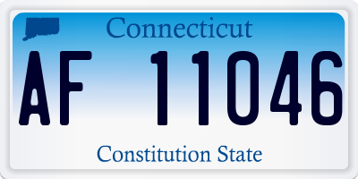 CT license plate AF11046