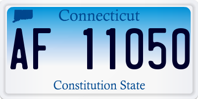 CT license plate AF11050