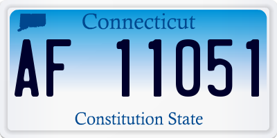 CT license plate AF11051