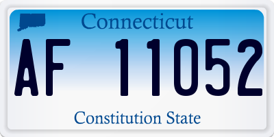 CT license plate AF11052