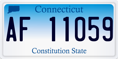CT license plate AF11059