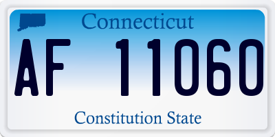 CT license plate AF11060