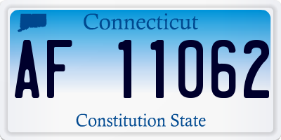 CT license plate AF11062