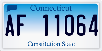 CT license plate AF11064