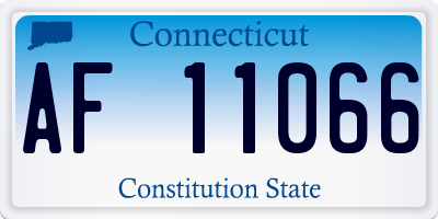 CT license plate AF11066