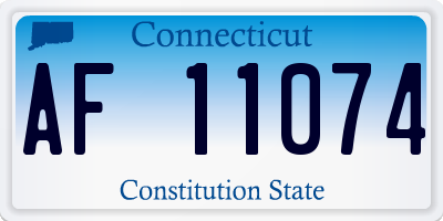 CT license plate AF11074