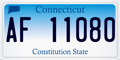 CT license plate AF11080