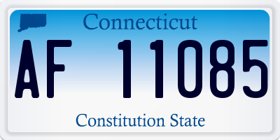 CT license plate AF11085