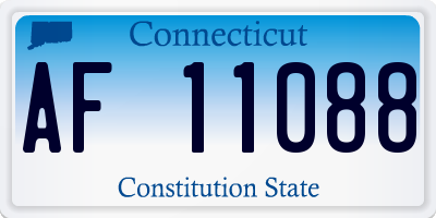 CT license plate AF11088