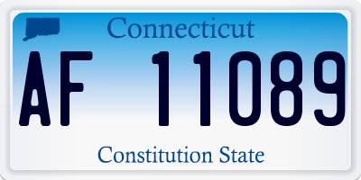 CT license plate AF11089