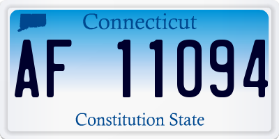 CT license plate AF11094