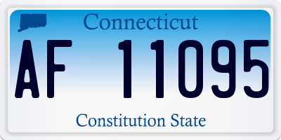 CT license plate AF11095