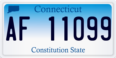 CT license plate AF11099