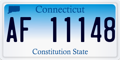 CT license plate AF11148