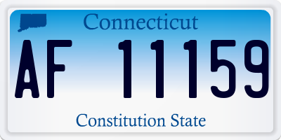 CT license plate AF11159
