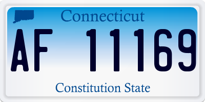 CT license plate AF11169
