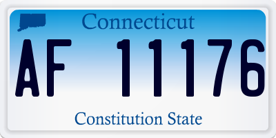 CT license plate AF11176
