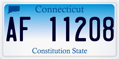 CT license plate AF11208