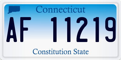 CT license plate AF11219