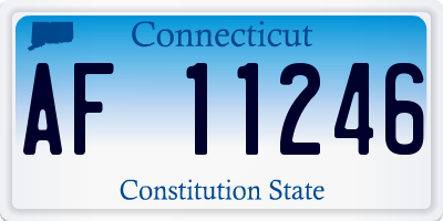 CT license plate AF11246