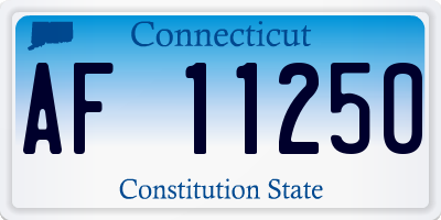 CT license plate AF11250