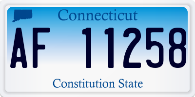 CT license plate AF11258