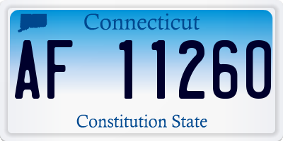CT license plate AF11260
