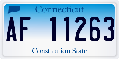 CT license plate AF11263