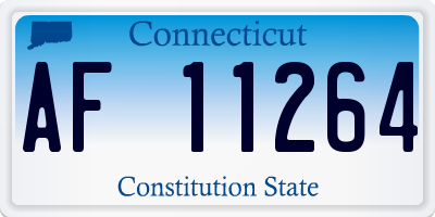 CT license plate AF11264