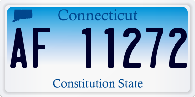 CT license plate AF11272