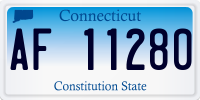 CT license plate AF11280