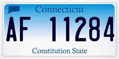 CT license plate AF11284