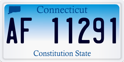 CT license plate AF11291