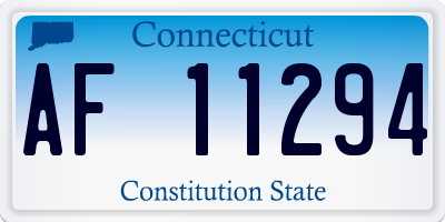 CT license plate AF11294