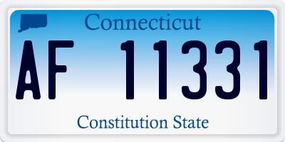 CT license plate AF11331