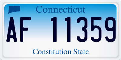 CT license plate AF11359