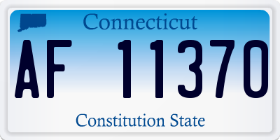 CT license plate AF11370