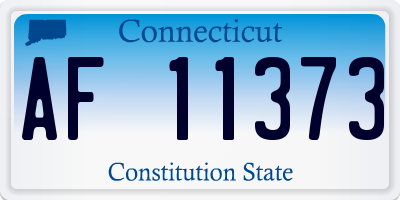 CT license plate AF11373