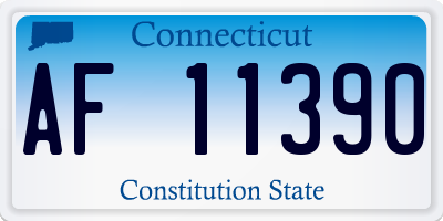 CT license plate AF11390