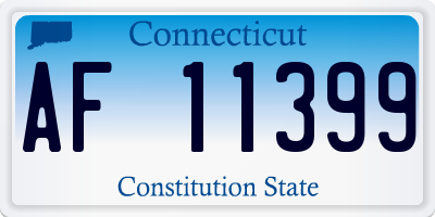 CT license plate AF11399