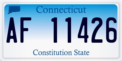 CT license plate AF11426