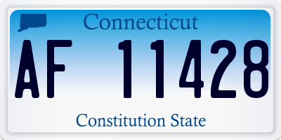 CT license plate AF11428