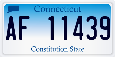 CT license plate AF11439