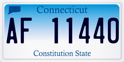 CT license plate AF11440