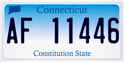 CT license plate AF11446